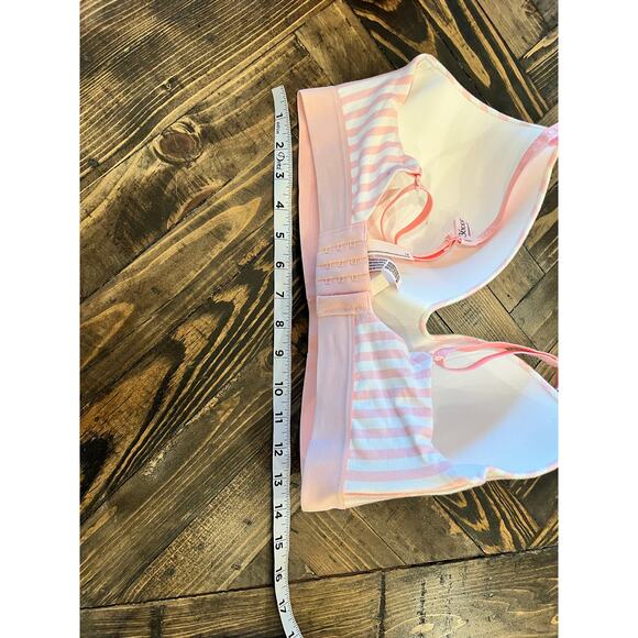 Victoria Secret 36 DDD T Shirt Lightly Lined Wireless Bra Pink Feminine Coquette - Picture 8 of 10